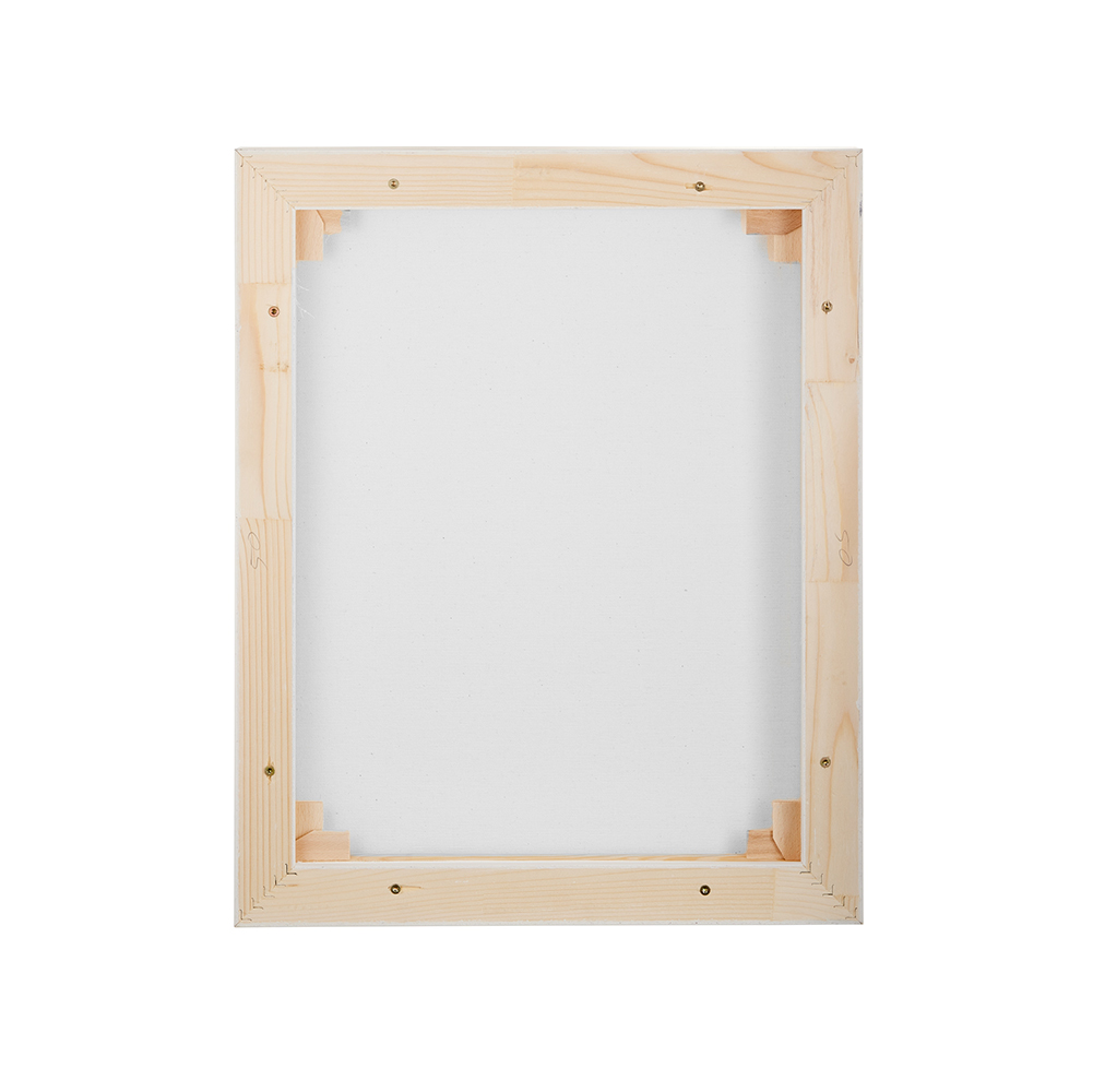 Keilrahmen im Set mit Schattenfugenrahmen Slim weiss XXL 50 x 50 cm