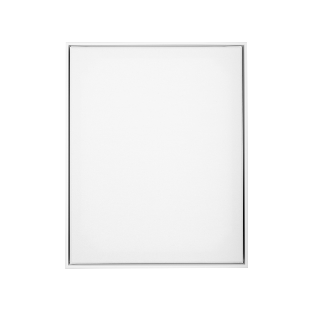 Keilrahmen im Set mit Schattenfugenrahmen Slim weiss XXL 50 x 50 cm