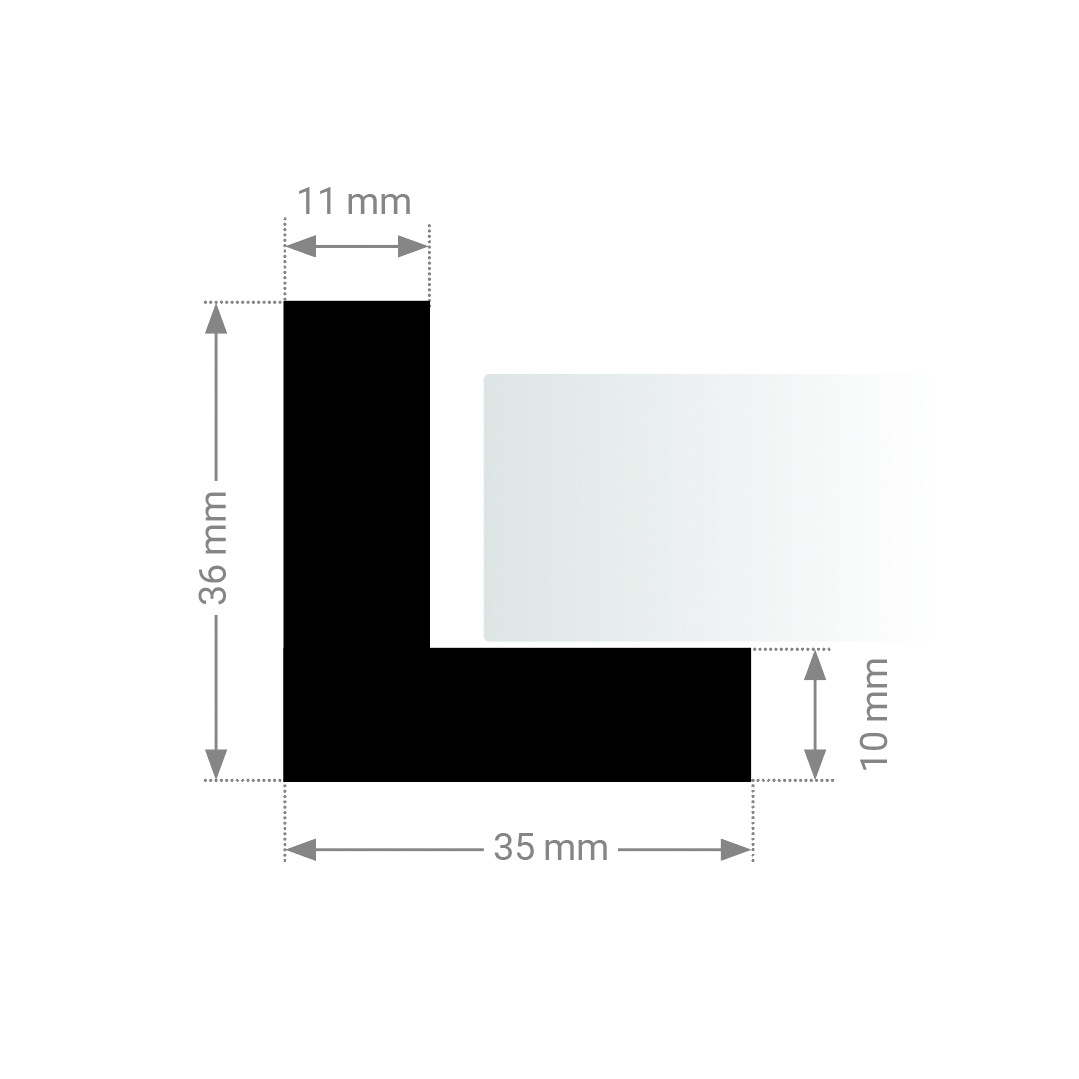 Schattenfugenrahmen - Olivgrün - Standard