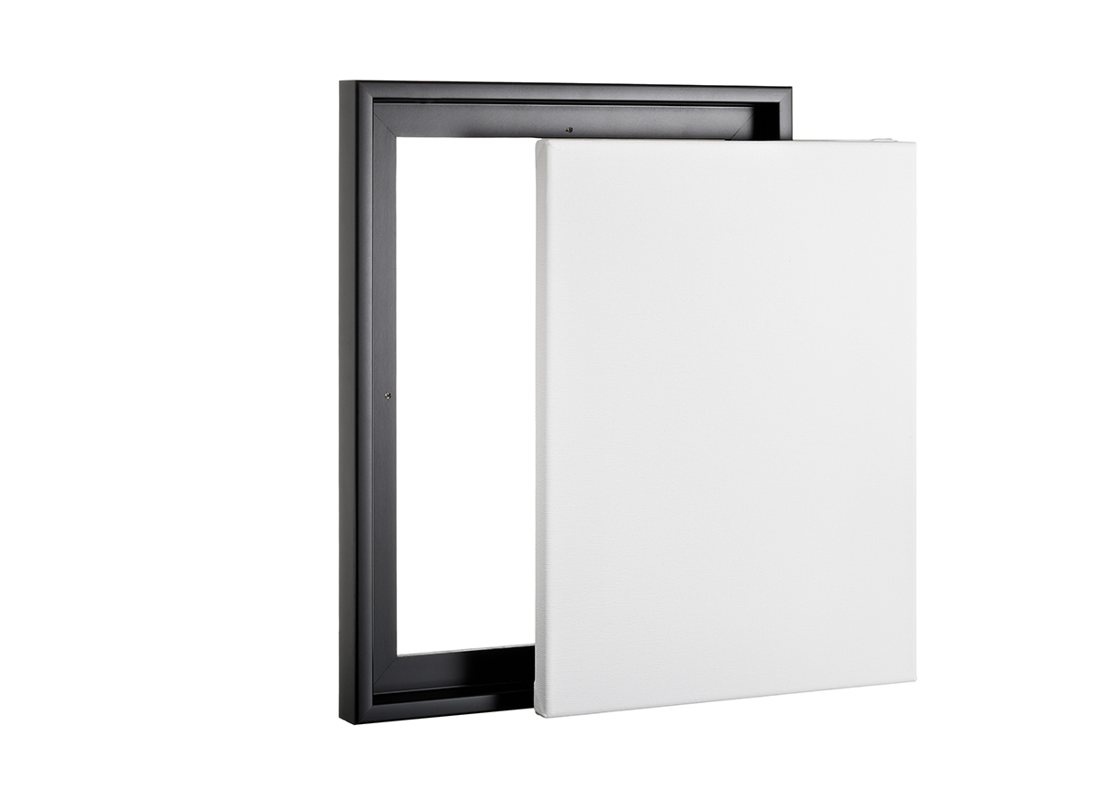 Schattenfugenrahmen - Schwarz - Standard