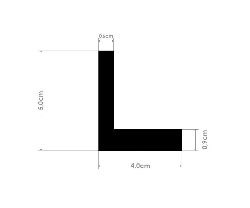 Keilrahmen im Set mit Schattenfugenrahmen Slim schwarz XXL 50 x 50 cm