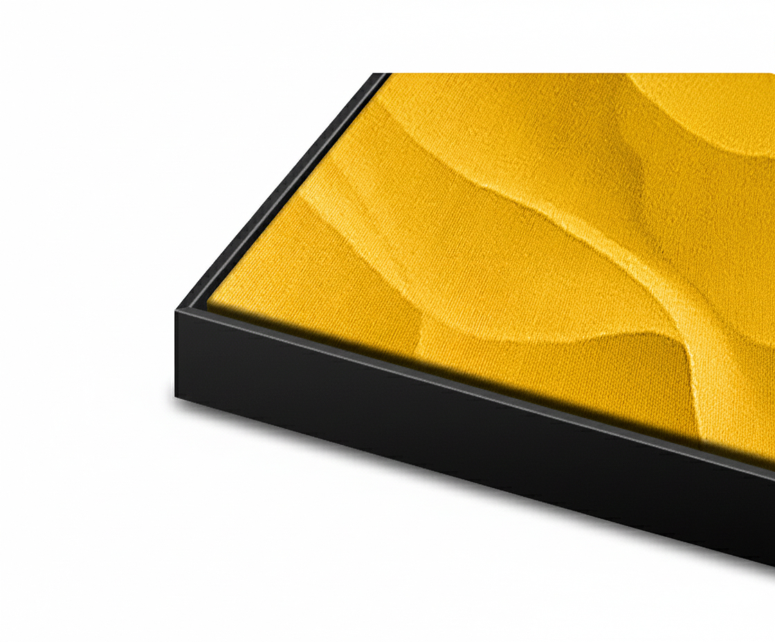 Schattenfugenrahmen Slim - Schwarz - Standard