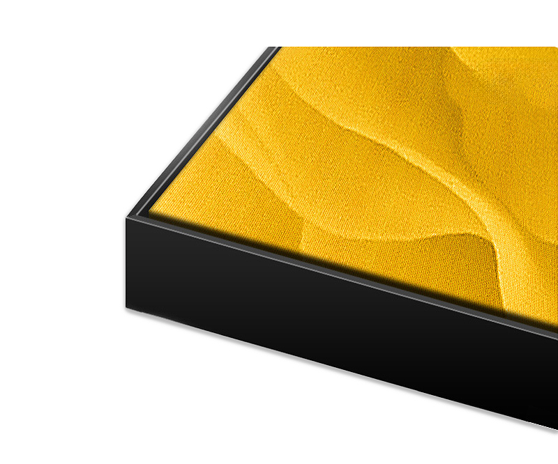 Schattenfugenrahmen Slim - Schwarz - XXL