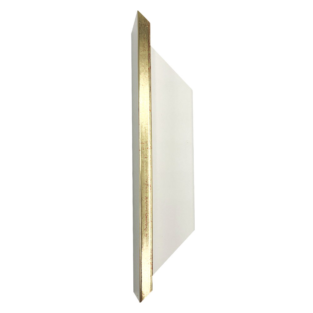 Musterstück Rahmenprofil Slim weiss / gold - Standard Musterstück Rahmenprofil Slim weiss / gold - Standard