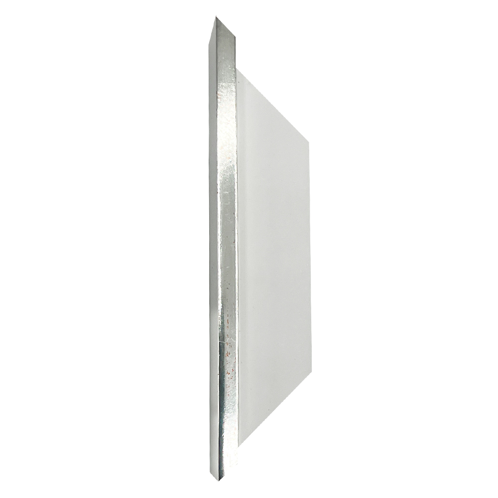Musterstück Rahmenprofil Slim weiss / silber - Standard Musterstück Rahmenprofil Slim weiss / silber - Standard
