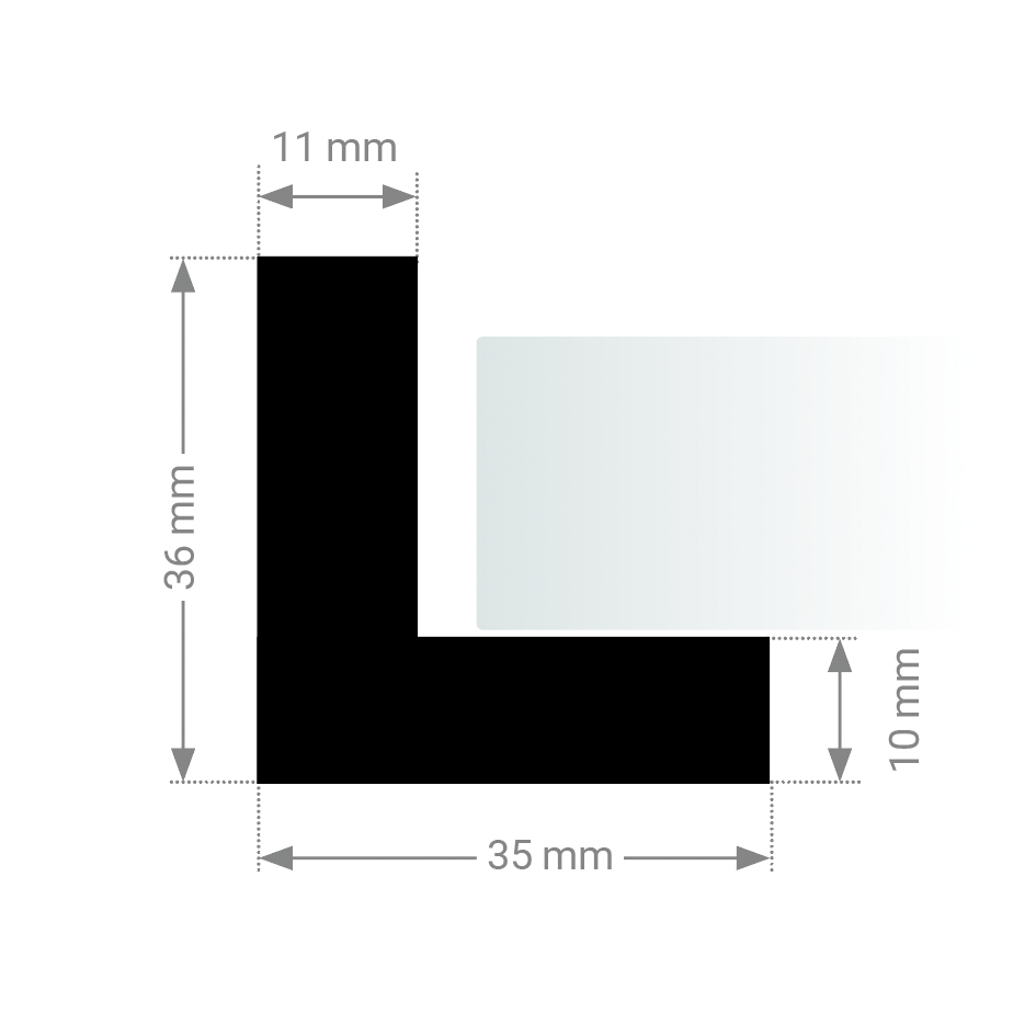 Schattenfugenrahmen - Vanille - Standard Schattenfugenrahmen - Vanille - Standard