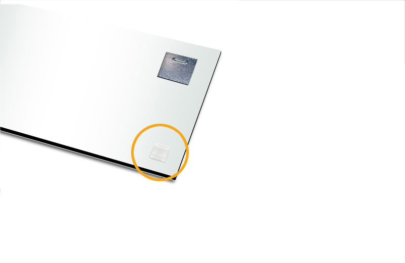 Abstandhalter transparent für Alu Dibond und Acrylglasbilder Abstandhalter transparent für Alu Dibond und Acrylglasbilder