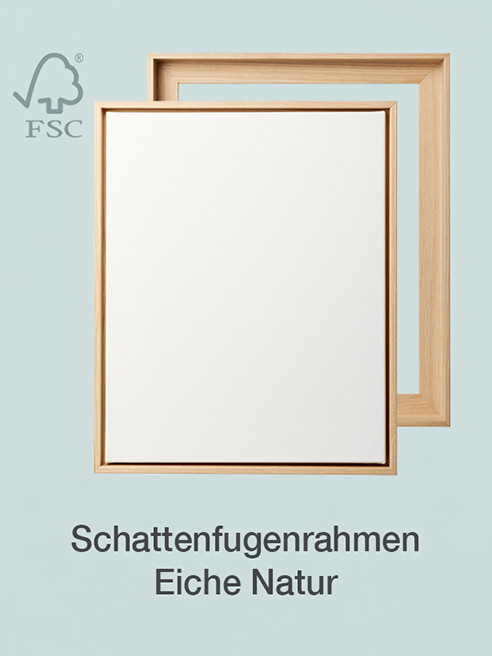 Eiche Schattenfugenrahmen 