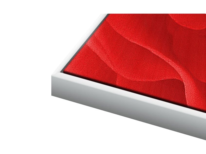 Schattenfugenrahmen 80x100 cm Weiss Standard