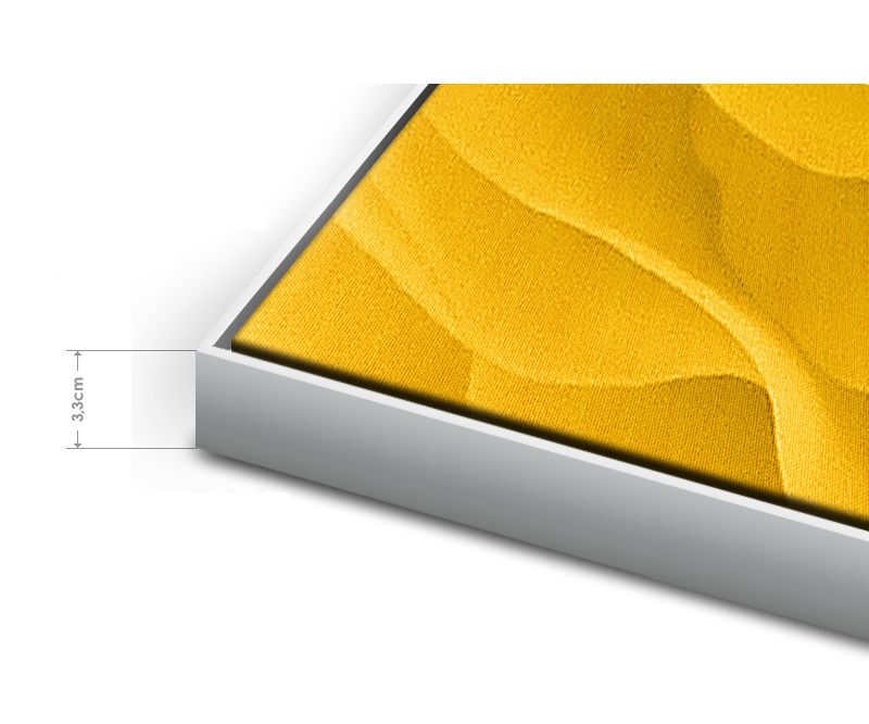 Schattenfugenrahmen 80x100 cm Slim Weiss Standard