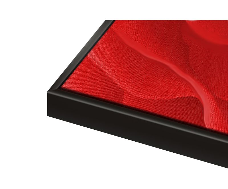 Schattenfugenrahmen 80x100 cm Schwarz Standard