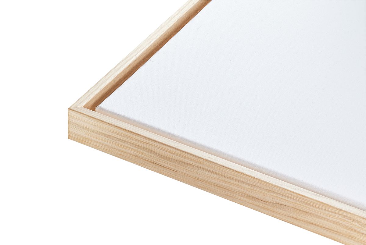 Schattenfugenrahmen 80x100 cm Eiche Natur Standard